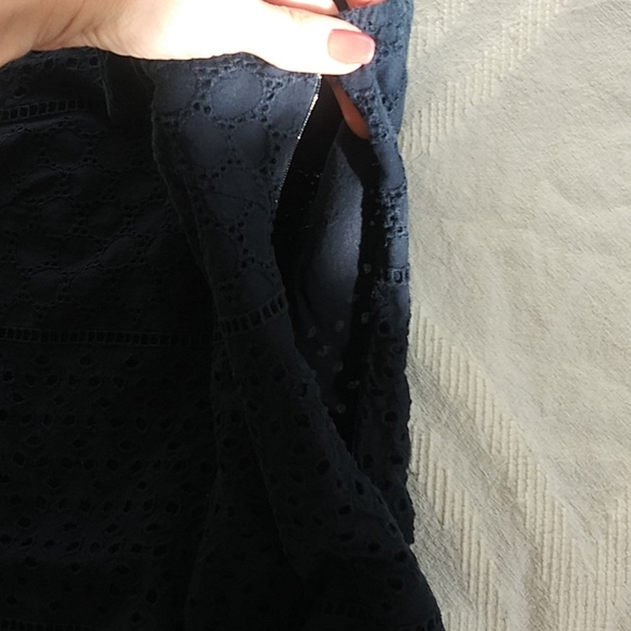 Banana Republic Navy Eyelet Dress - Picture 7 of 11